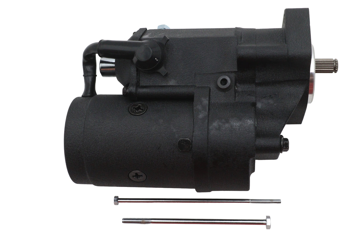 HARLEY Ultima Thunder Fire Anlasser 2.4KW Schwarz Passt 1989-2006 FXST, 1989-2006 FLST, 1989-2
