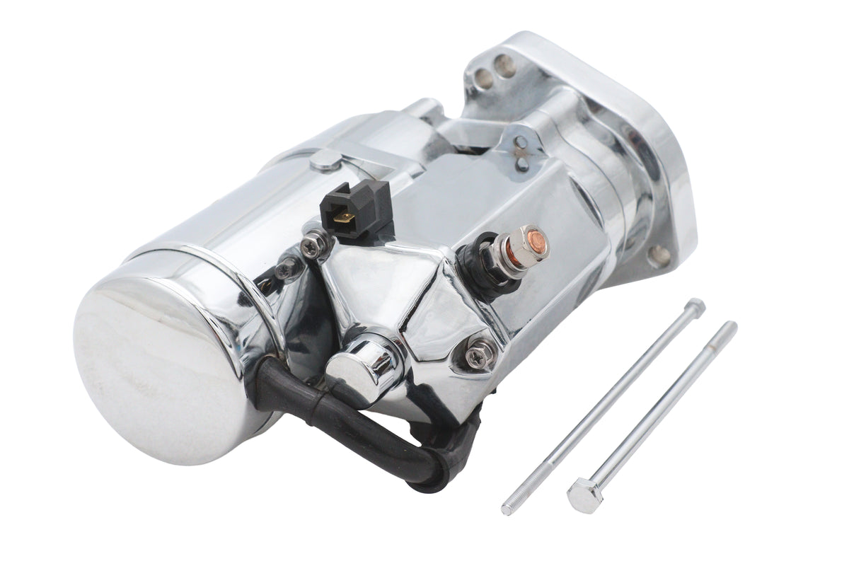 HARLEY Ultima Thunder Fire Anlasser 2.0KW Chrom Passend für 1989-2006 FXST, 1989-2006 FLST,