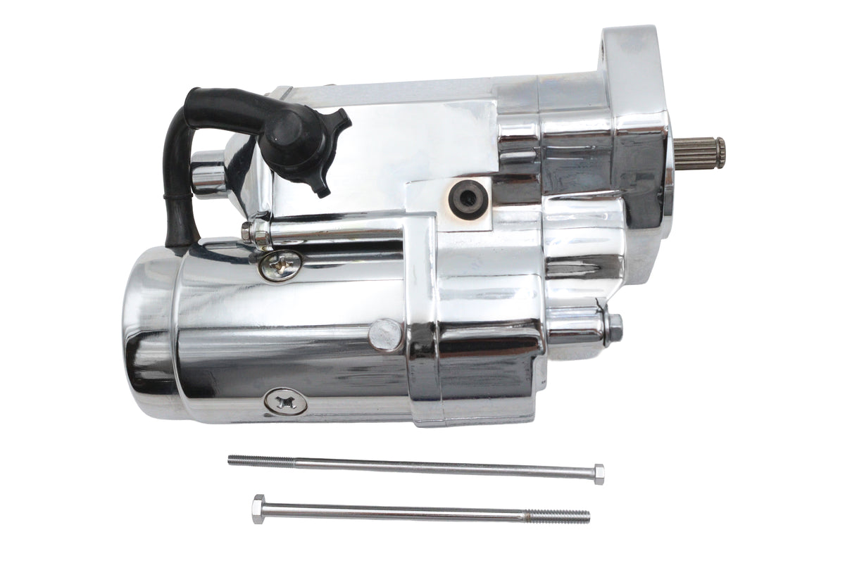 HARLEY Ultima Thunder Fire Anlasser 2.0KW Chrom Passend für 1989-2006 FXST, 1989-2006 FLST,