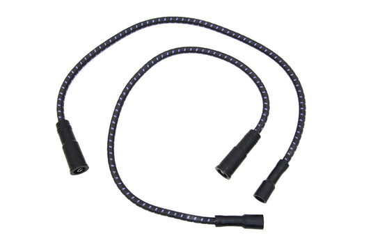 HARLEY Sumax Schwarz mit Blauem Tracer 7mm Zündkabel-Set passend für 1999-2008 FLT, mit EFI