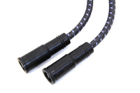 HARLEY Sumax Schwarz mit Blauem Tracer 7mm Zündkabel-Set passend für 1999-2008 FLT, mit EFI