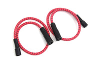 HARLEY Sumax Zündkabelsatz Rot mit schwarzem Tracer 7mm passend für 1999-2008 FLT, mit EFI
