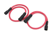 HARLEY Sumax Zündkabelsatz Rot mit schwarzem Tracer 7mm passend für 1999-2008 FLT, mit EFI