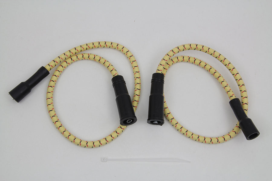 HARLEY Sumax Gelb mit Schwarz & Rot Tracer 7mm Zündkabel-Set Passend für 1999-2008 FLT, mit EFI