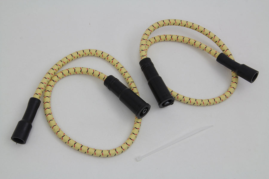 HARLEY Sumax Gelb mit Schwarz & Rot Tracer 7mm Zündkabel-Set Passend für 1999-2008 FLT, mit EFI