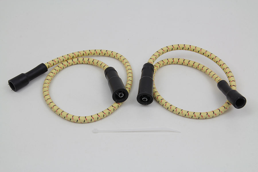 HARLEY Sumax Gelb mit Schwarz & Rot Tracer 7mm Zündkabel-Set Passend für 1999-2008 FLT, mit EFI