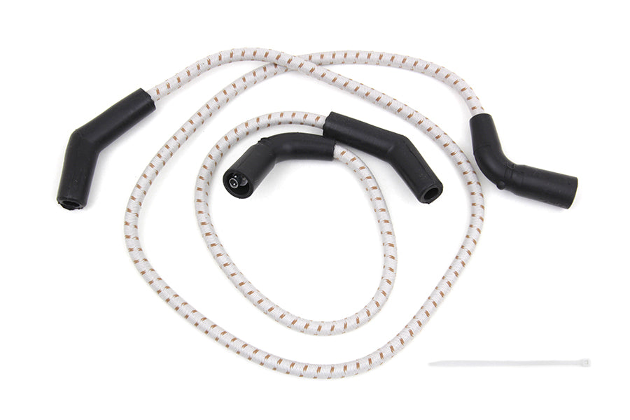 HARLEY Sumax Grau mit Braunem Tracer 7mm Zündkabelsatz passend für 2009-2016 FLT,
