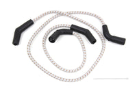 HARLEY Sumax Grau mit Braunem Tracer 7mm Zündkabelsatz passend für 2009-2016 FLT,