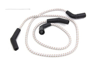 HARLEY Sumax Grau mit Braunem Tracer 7mm Zündkabelsatz passend für 2009-2016 FLT,