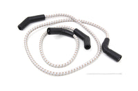 HARLEY Sumax Grau mit Braunem Tracer 7mm Zündkabelsatz passend für 2009-2016 FLT,