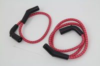HARLEY Sumax Rot mit schwarzem Tracer 7mm Zündkerzenkabel-Set passend für 2009-2016 FLT,