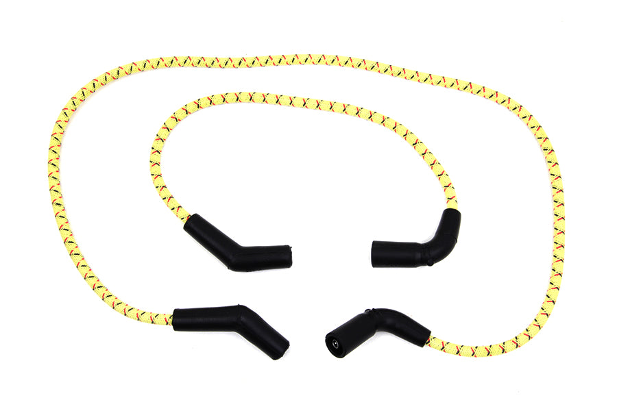 HARLEY Sumax gelb mit schwarz & rot Tracer 7mm Zündkabel-Set passend für 2009-2016 FLT,