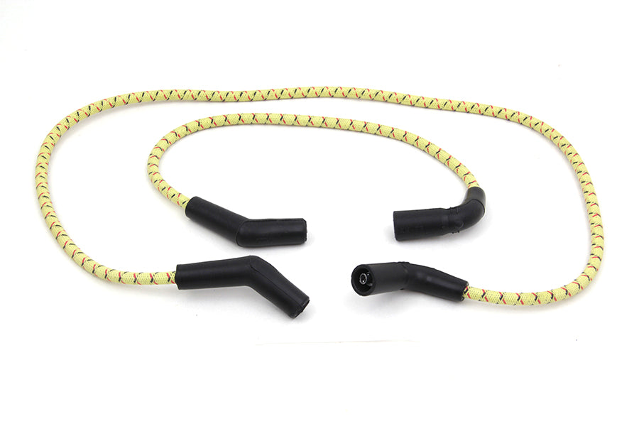 HARLEY Sumax gelb mit schwarz & rot Tracer 7mm Zündkabel-Set passend für 2009-2016 FLT,