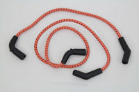 HARLEY Sumax Orange mit schwarzen Markierungen, 7 mm Zündkabelsatz, passend für 2009–2016 FLT,