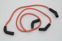 HARLEY Sumax Orange mit schwarzen Markierungen, 7 mm Zündkabelsatz, passend für 2009–2016 FLT,