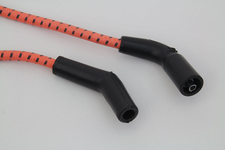 HARLEY Sumax Orange mit schwarzen Markierungen, 7 mm Zündkabelsatz, passend für 2009–2016 FLT,