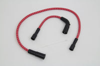 HARLEY Sumax Zündkabelsatz Rot mit schwarzem Tracer 7mm, passend für 1999-2006 FLT, mit Vergaser 2007-