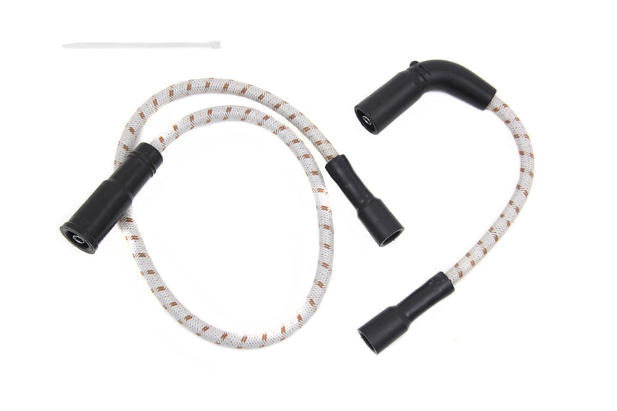 HARLEY Sumax Grey mit braunem Tracer 7mm Zündkabel-Set, passend für 1999-2006 FLT, mit Vergaser 2007