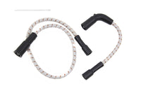 HARLEY Sumax Grey mit braunem Tracer 7mm Zündkabel-Set, passend für 1999-2006 FLT, mit Vergaser 2007