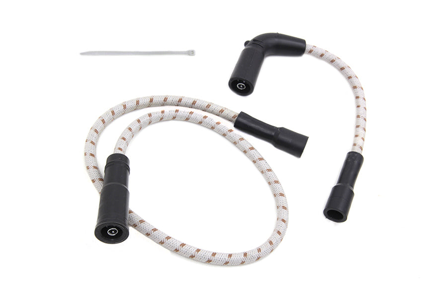 HARLEY Sumax Grey mit braunem Tracer 7mm Zündkabel-Set, passend für 1999-2006 FLT, mit Vergaser 2007