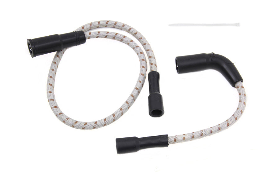 HARLEY Sumax Grey mit braunem Tracer 7mm Zündkabel-Set, passend für 1999-2006 FLT, mit Vergaser 2007