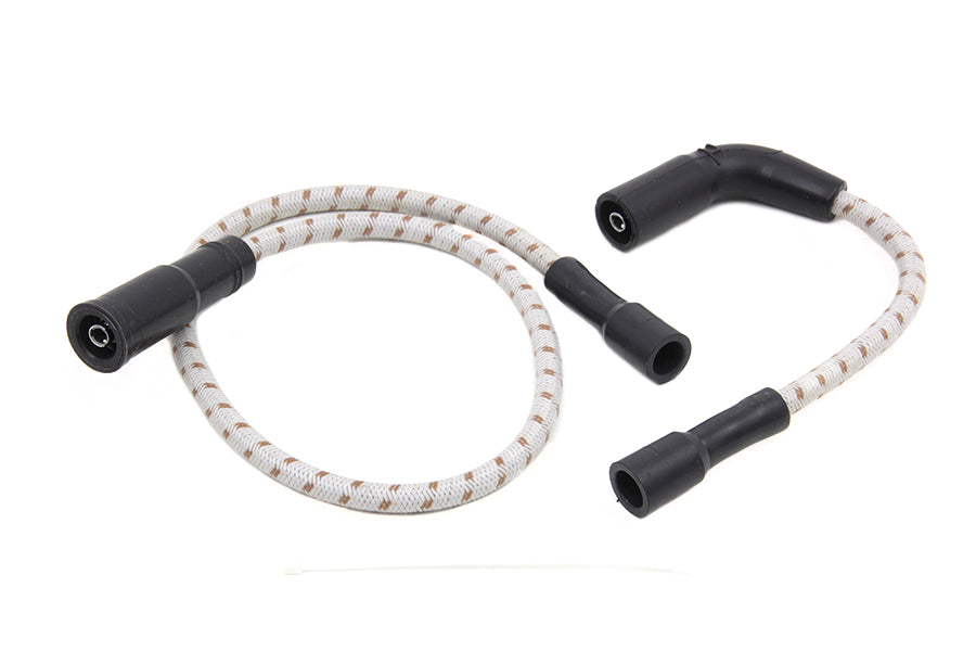 HARLEY Sumax Grey mit braunem Tracer 7mm Zündkabel-Set, passend für 1999-2006 FLT, mit Vergaser 2007