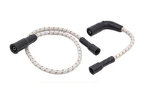 HARLEY Sumax Grey mit braunem Tracer 7mm Zündkabel-Set, passend für 1999-2006 FLT, mit Vergaser 2007