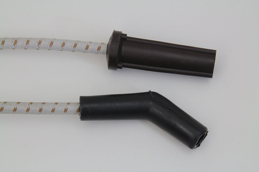 HARLEY Sumax Grau mit braunem Tracer 7mm Zündkabel-Set, passend für 2018-UP FXST, 2018-UP FLST,