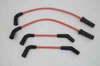 HARLEY Sumax Orange mit schwarzen Markierungen 7mm Zündkerzenkabel-Set passend für 2018-UP FXST, 2018-UP FLST,