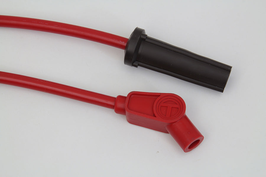 HARLEY Sumax Zündkerzenkabel-Set 8mm Rot, passend für 2018-UP FXST, 2018-UP FLST,