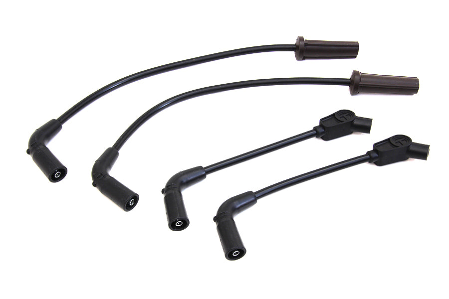 HARLEY Sumax Zündkerzenkabelsatz Schwarz Passend für 2018-UP FXST, 2018-UP FLST,