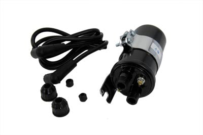 HARLEY Schwarze runde 6 Volt Zündspule Passend für 1936-1960 EL, 1948-1965 FL,