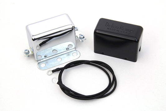 HARLEY Chrom 12 Volt Regler Relais Passend für 1941-1957 FL,   1936-1952 EL,   1936-1973 G,   1936-1973