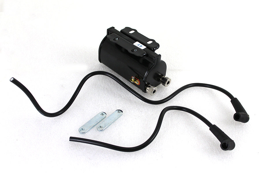 HARLEY Schwarze 6-Volt-Zündspule 5 Ohm Passend für 1930-1940 EL, 1930-1934 VL, 1938-1947 UL, 1941-1