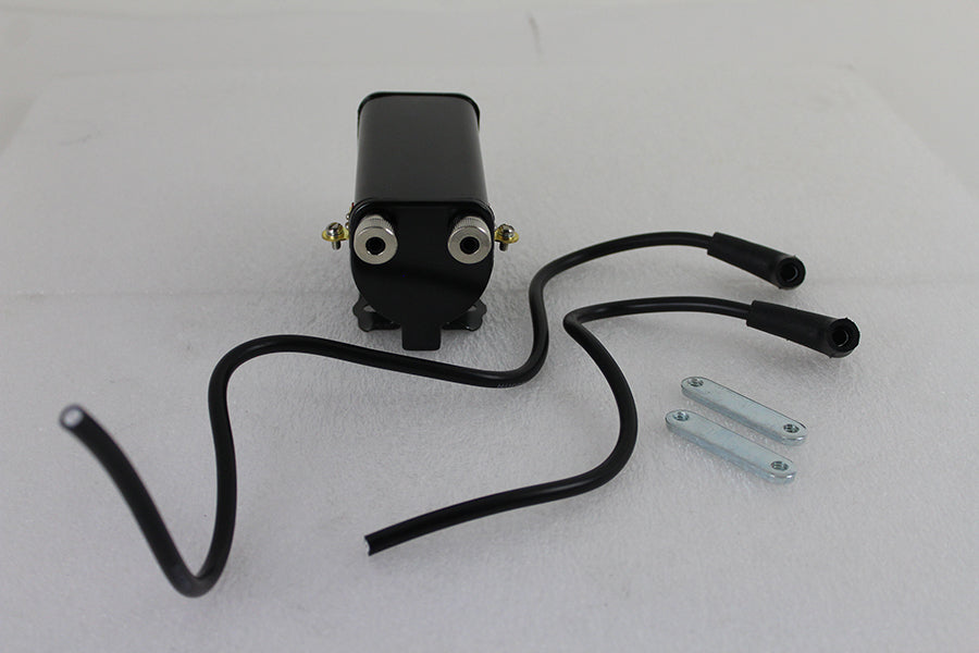 HARLEY Schwarze 6-Volt-Zündspule 5 Ohm Passend für 1930-1940 EL, 1930-1934 VL, 1938-1947 UL, 1941-1