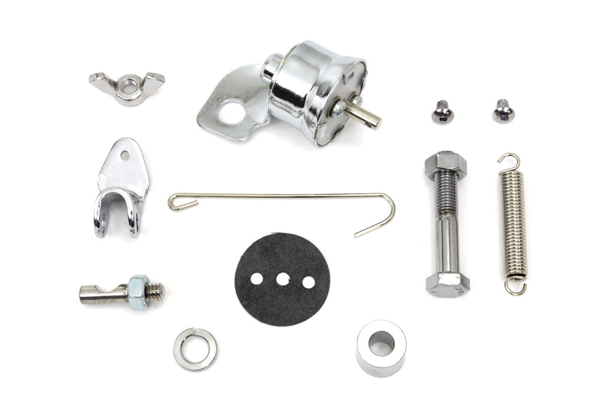 HARLEY Chrom Zugbremsschalter-Kit Passend für 1939-1940 EL, 1939-1948 UL, 1941-1957 FL,