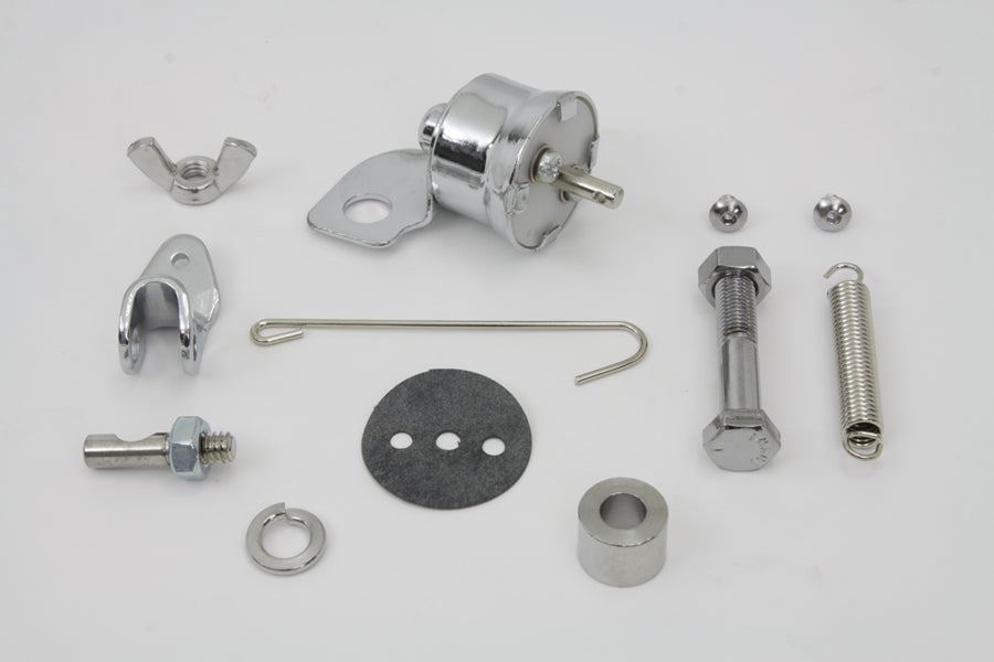 HARLEY Chrom Zugbremsschalter-Kit Passend für 1939-1940 EL, 1939-1948 UL, 1941-1957 FL,