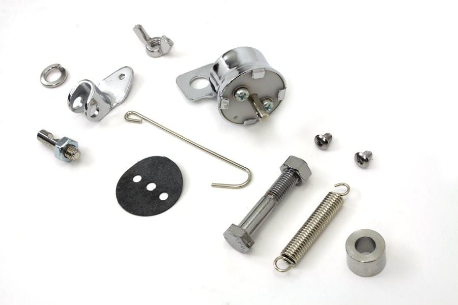 HARLEY Chrom Zugbremsschalter-Kit Passend für 1939-1940 EL, 1939-1948 UL, 1941-1957 FL,
