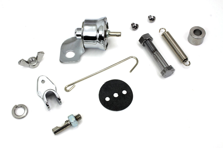 HARLEY Chrom Zugbremsschalter-Kit Passend für 1939-1940 EL, 1939-1948 UL, 1941-1957 FL,