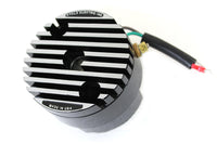 HARLEY Schwarze 12-Volt-Regler-Endabdeckung Passend für 1965-1969 FL, 1965-1984 XL,