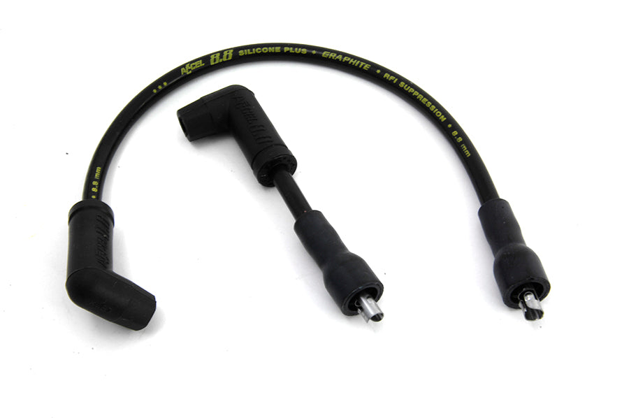 HARLEY Accel Black 8.8mm Zündkabelsatz Passend für 1978-1984 FL, 1978-1984 FLH, Spät 1978 1978-1984