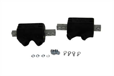 HARLEY Dyna 12 Volt 5 Ohm Dual Fire Zündspule Passend für 1980-1984 FL, 1980-1984 FX, 1984-1999 FXST, 1986