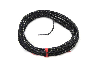 HARLEY Schwarz 25' Stoffummanteltes Kabel Passt 0- Alle, Modelle 1948-1964 FL,