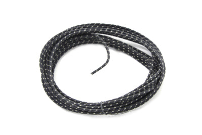 HARLEY Schwarz 25' Stoffummanteltes Kabel Passt 0- Alle, Modelle 1948-1964 FL,