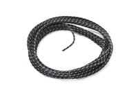 HARLEY Schwarz 25' Stoffummanteltes Kabel Passt 0- Alle, Modelle 1948-1964 FL,