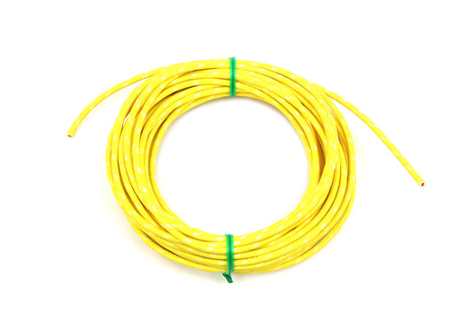 HARLEY Yellow 25' Cloth Covered Wire fits 0-  All,