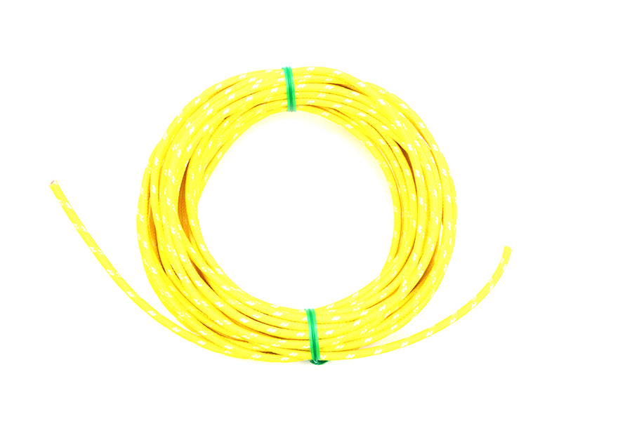 HARLEY Yellow 25' Cloth Covered Wire fits 0-  All,