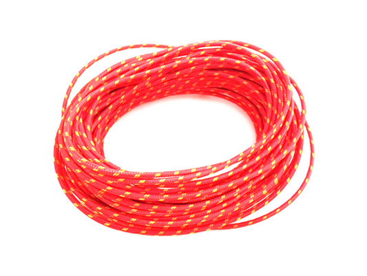 HARLEY Red with Yellow Dot 25' Braided Wire fits 0-  Custom, application