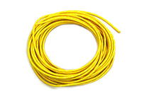 HARLEY Yellow with White Dot 25' Braided Wire fits 0-  Custom,