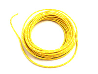 HARLEY Yellow with White Dot 25' Braided Wire fits 0-  Custom,